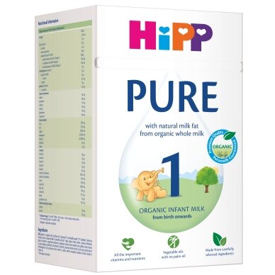HiPP 1 PURE Ekologiškas pradinio maitinimo kūdikių pieno mišinys HiPP 1 PURE Ekologiškas pradinio maitinimo kūdikių pieno mišinys