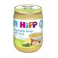 Organic vegetable soup with veal, 6 pcs.