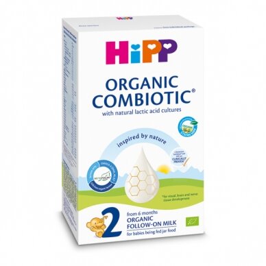 BIO HiPP 2 COMBIOTIC® Ekologiškas tolesnio maitinimo kūdikių pieno mišinys