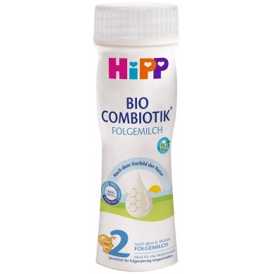 BIO HIPP 2 Combiotik ekologiškas tolesnio maitinimo pieno mišinys kūdikiams (paruoštas vartoti)