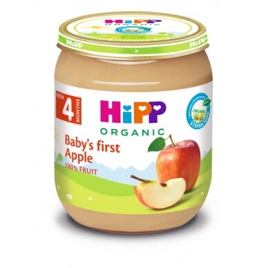 Organic puree “Baby’s First Apple”, 12 pcs.
