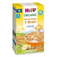 Organic 7-grain cereal flakes with banana