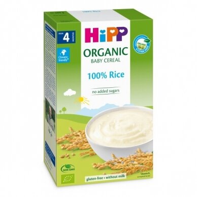 Organic rice porridge