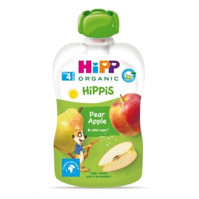 Organic apple and pear puree