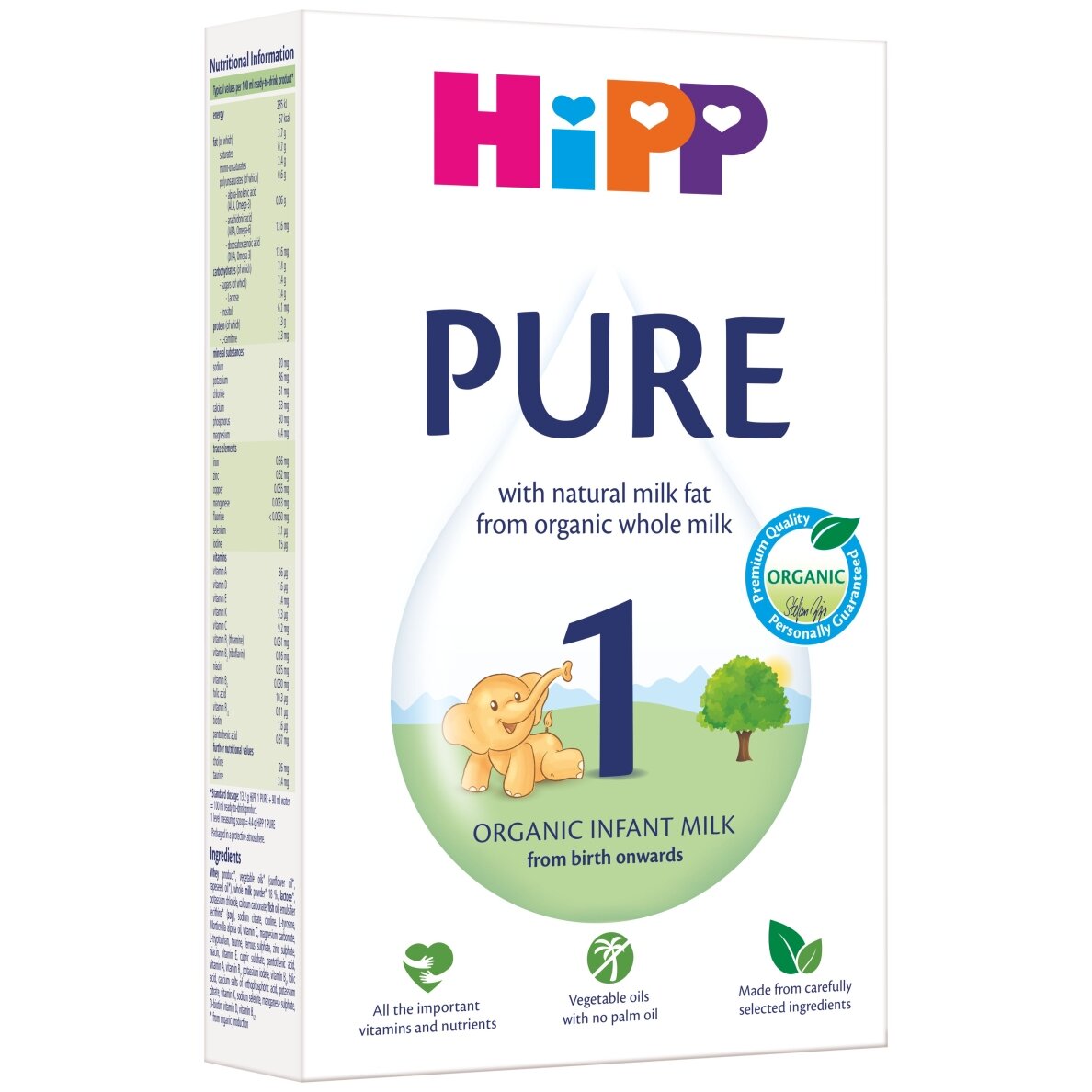 HiPP 1 PURE Ekologiškas pradinio maitinimo kūdikių pieno mišinys