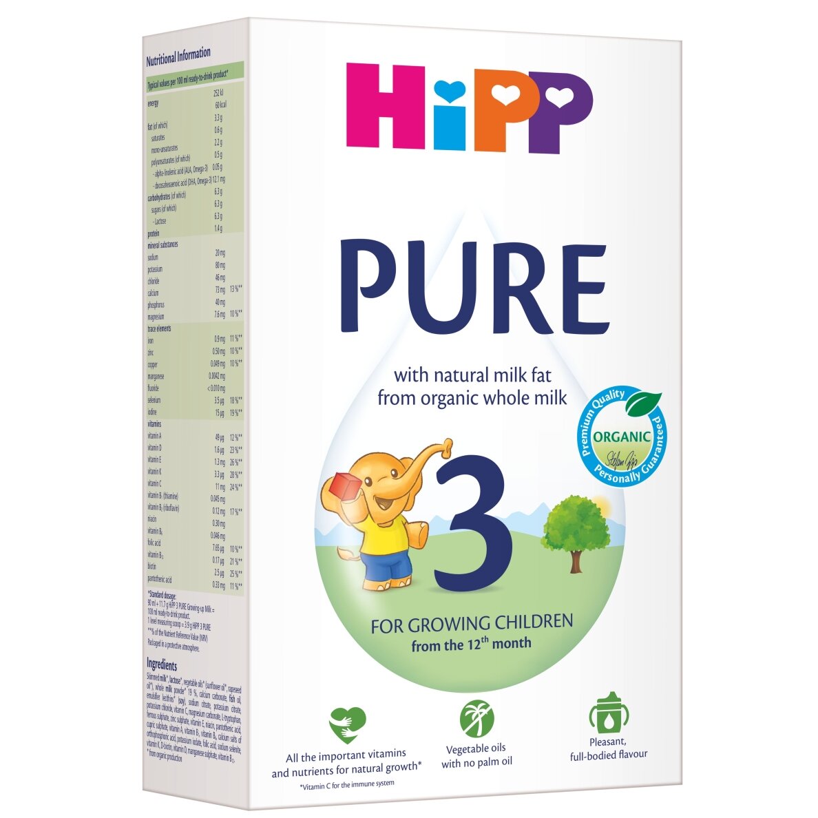 HiPP 3 PURE Ekologiškas tolesnio maitinimo kūdikių pieno mišinys