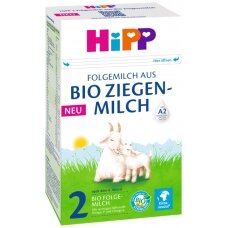 Органическая молочная смесь HiPP 2 на основе козьего молока для детей от 6 месяцев.
