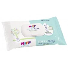 HiPP Babysanft drėgnos servetėlės 99,9 % vandens.