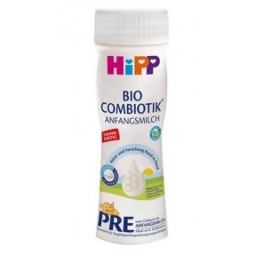HiPP PRE BIO COMBIOTIK® ekologiškas pradinio maitinimo pieno mišinys kūdikiams nuo gimimo. Paruoštas vartoti.