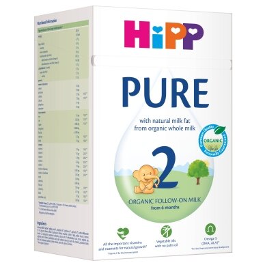 HiPP 2 PURE Ekologiškas tolesnio maitinimo kūdikių pieno mišinys HiPP 2 PURE Ekologiškas tolesnio maitinimo kūdikių pieno mišinys