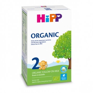 HiPP ORGANIC 2 Экологически чистая молочная смесь дальнейшего кормления младенцев (Kopija)