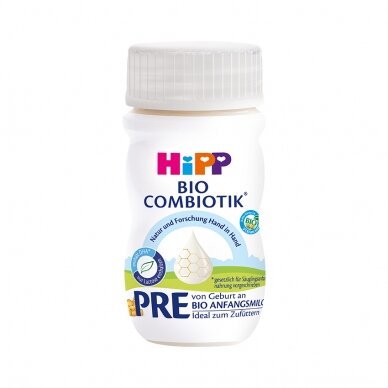 HiPP 1 BIO COMBIOTIK® Экологически чистая молочная смесь для новорожденных с рождения. Готова к употреблению. (Kopija)